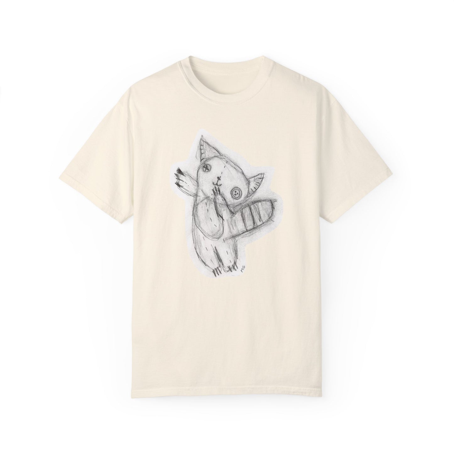 Calico Kitty - Patchwork Pals by Molly Grace Beasley - Unisex Garment-Dyed Comfort Colors T-shirt - by Christy Beasley