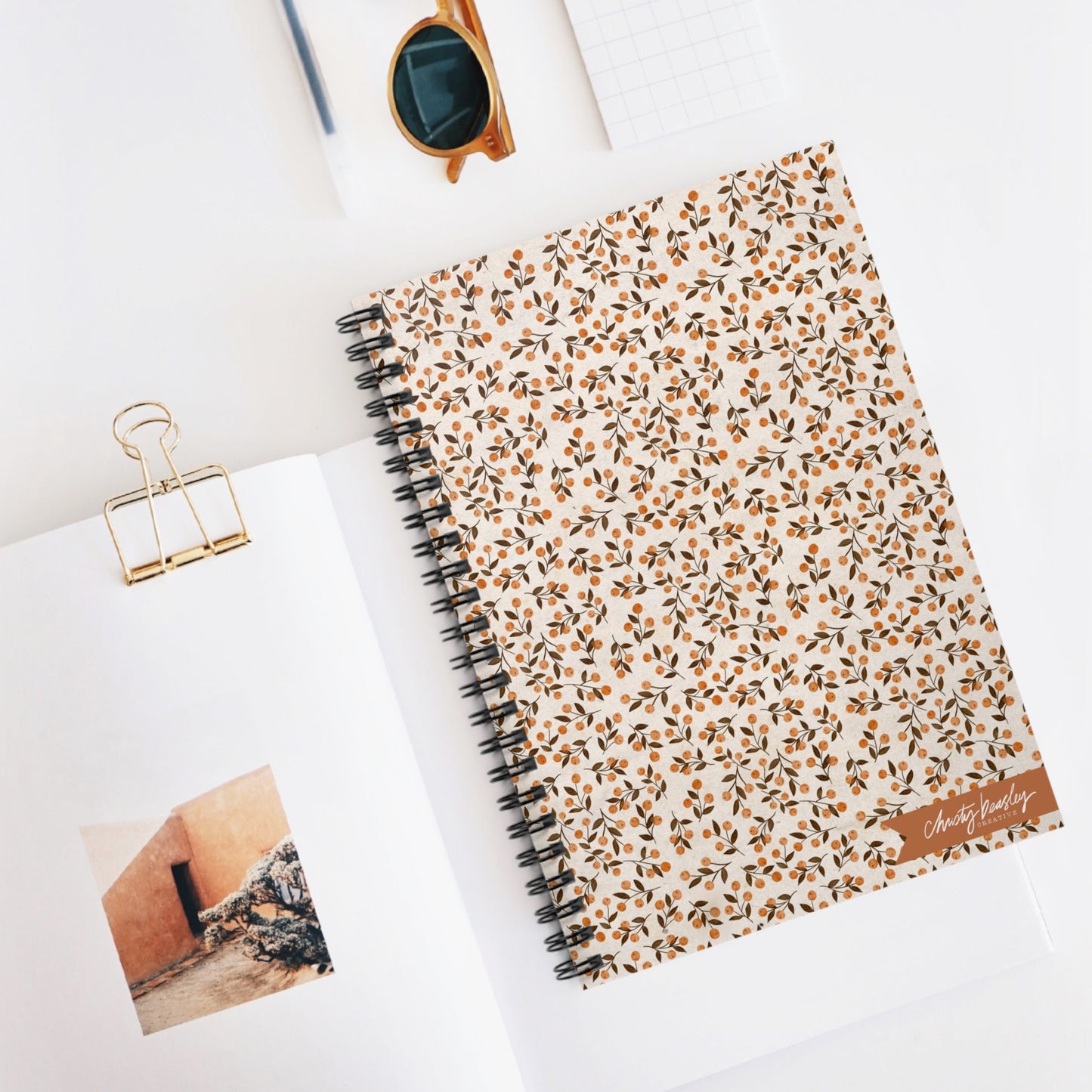 “Little Berries” Spiral Notebook - Ruled Line - by Christy Beasley