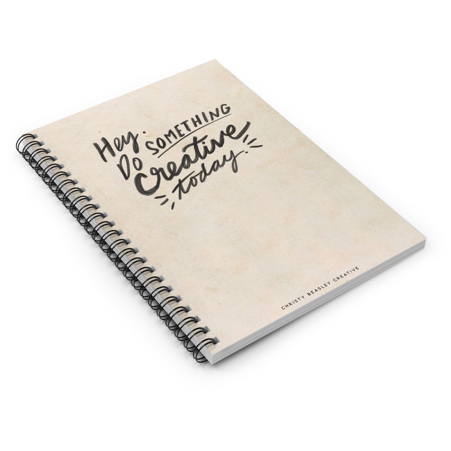 “Creative” Spiral Notebook - Ruled Line - by Christy Beasley