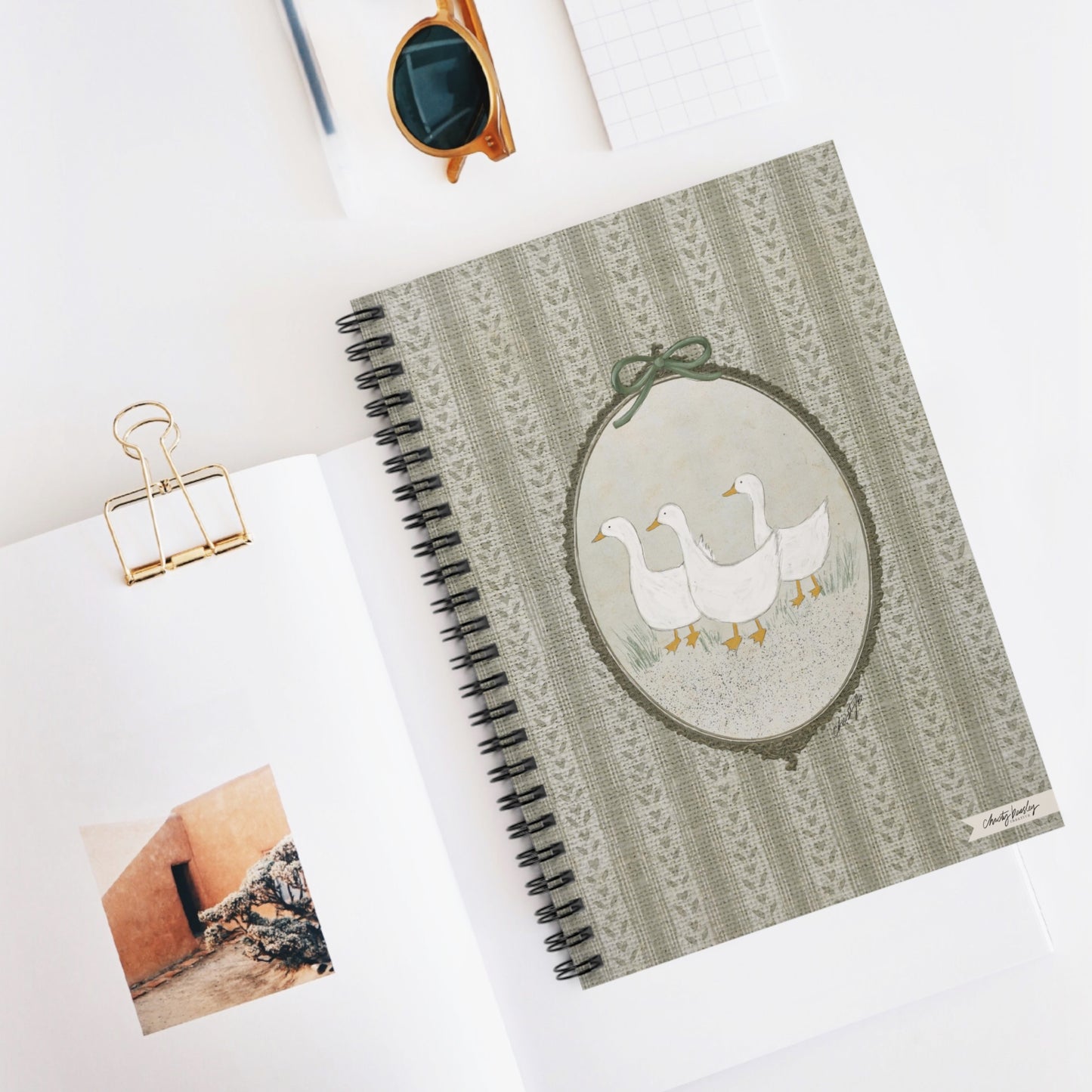 “Ducks” Spiral Notebook - Ruled Line - by Christy Beasley