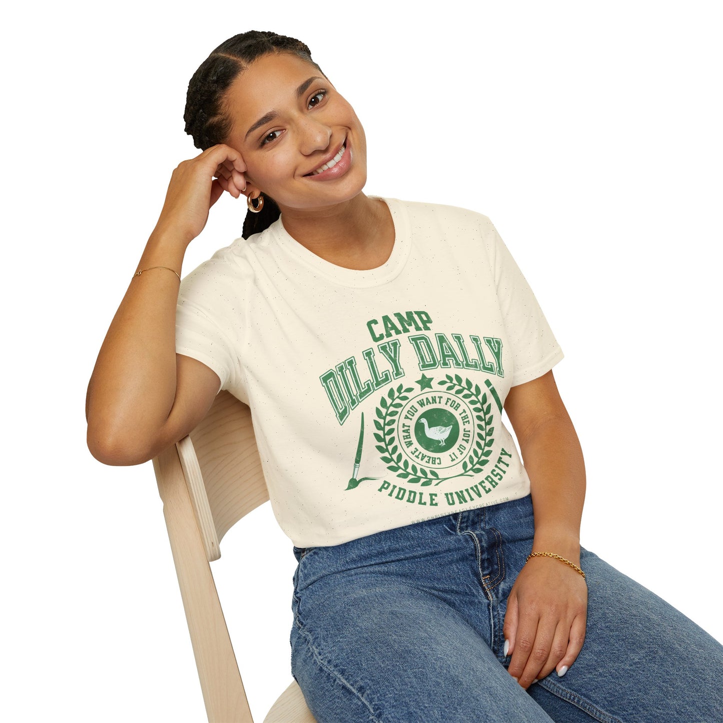 Camp Dilly Dally T-Shirt - Unisex Softstyle Tee for Christy Beasley Creative