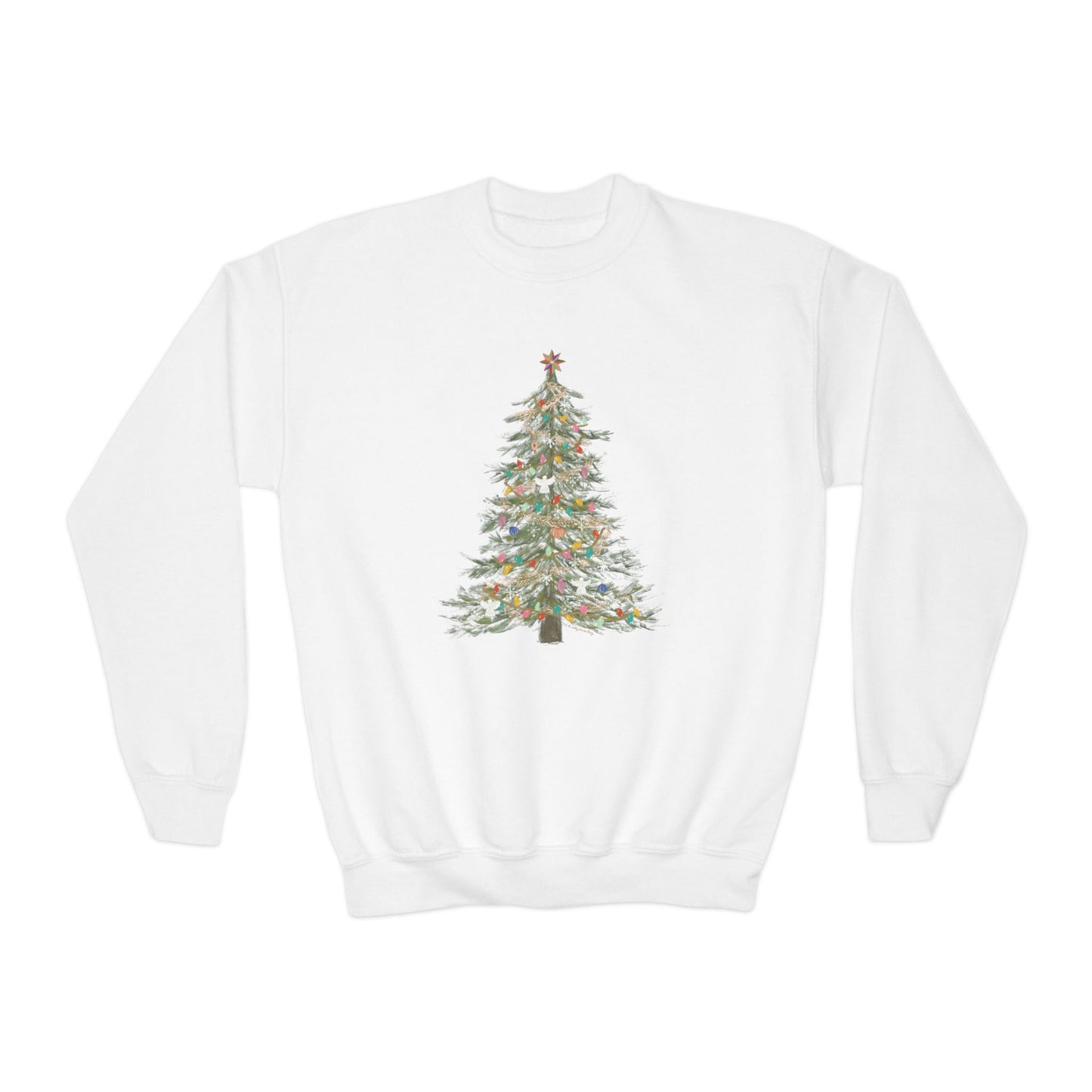 KIDS - O Christmas Tree - Youth Crewneck Sweatshirt