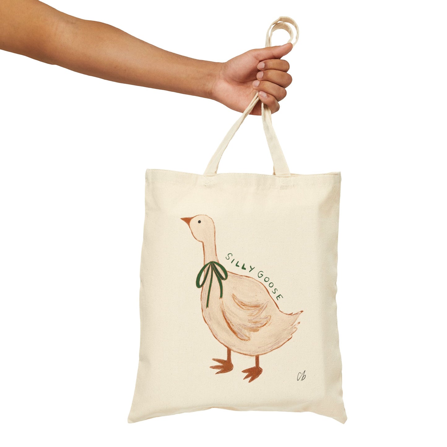 Silly Goose - Cotton Canvas Tote Bag