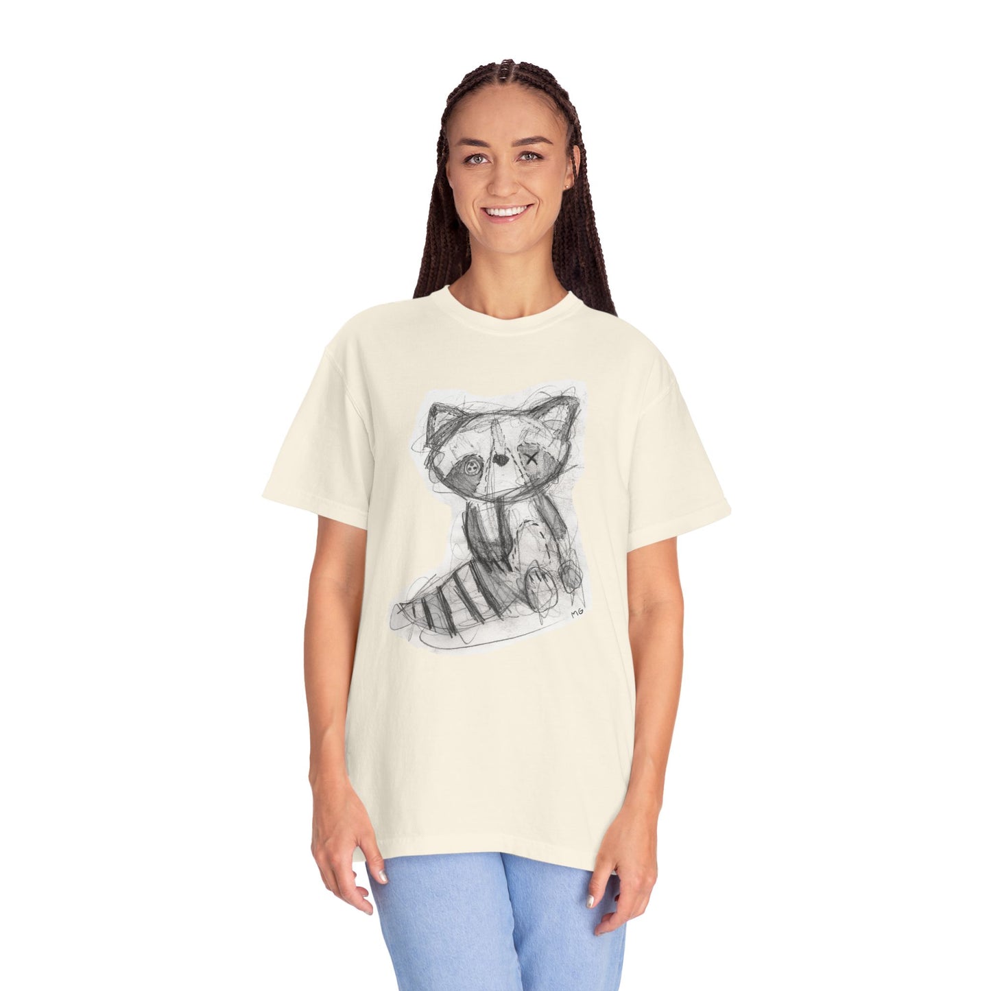 Cally Coon - Patchwork Pals by Molly Grace Beasley - Unisex Garment-Dyed Comfort Colors T-shirt - by Christy Beasley