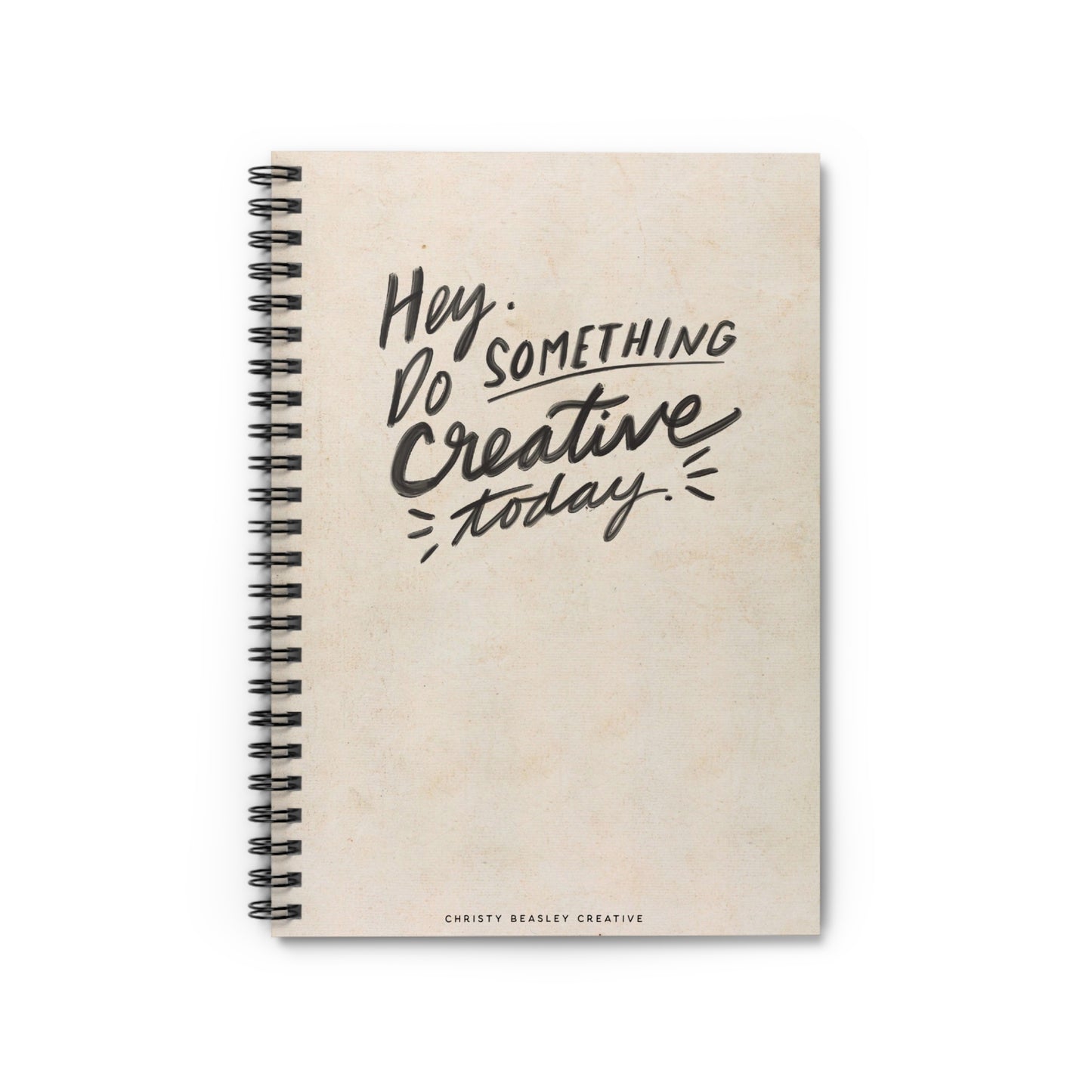 “Creative” Spiral Notebook - Ruled Line - by Christy Beasley