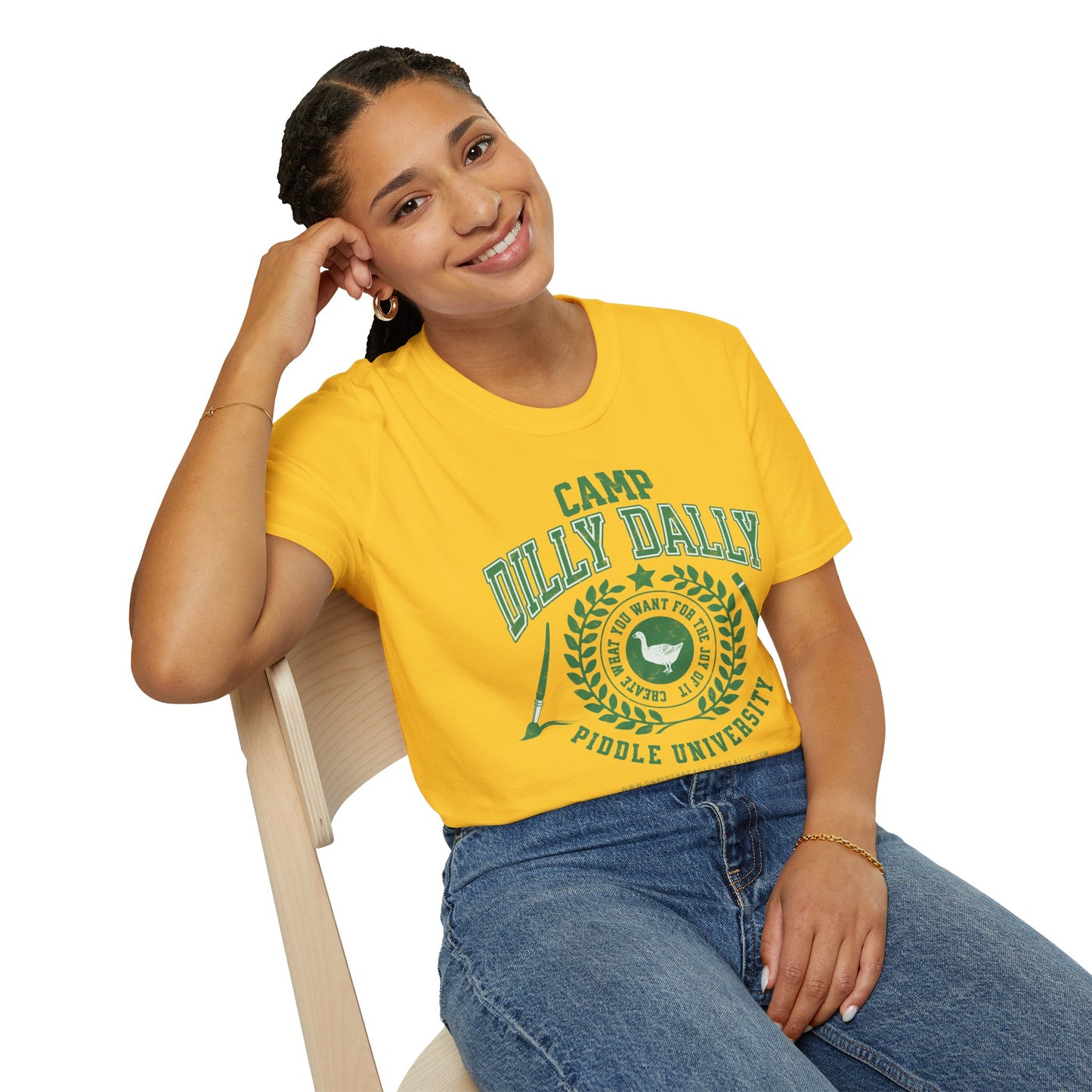 Camp Dilly Dally T-Shirt - Unisex Softstyle Tee for Christy Beasley Creative