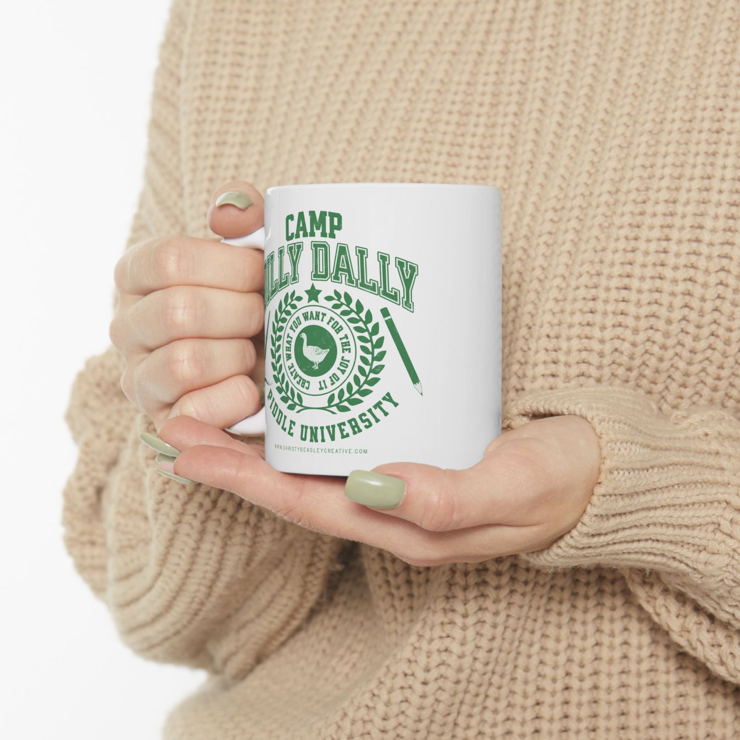 Camp Dilly Dally Ceramic Mug, (11oz)