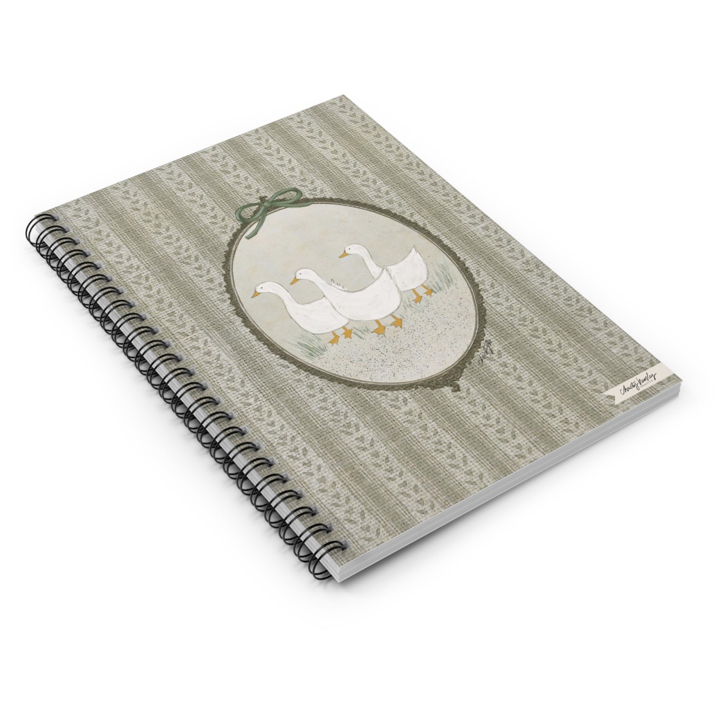“Ducks” Spiral Notebook - Ruled Line - by Christy Beasley