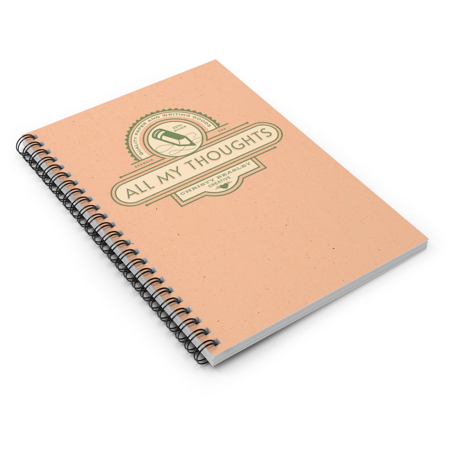 All My Thoughts Notebook - Ruled Line - by Christy Beasley