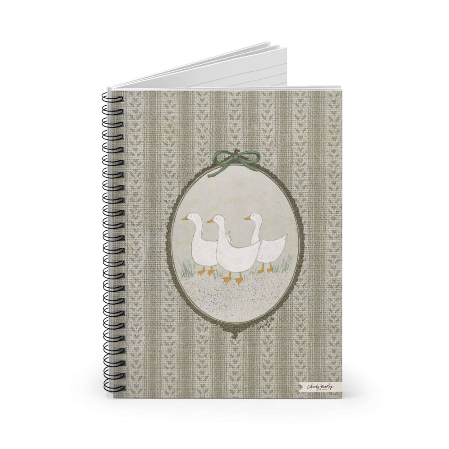 “Ducks” Spiral Notebook - Ruled Line - by Christy Beasley