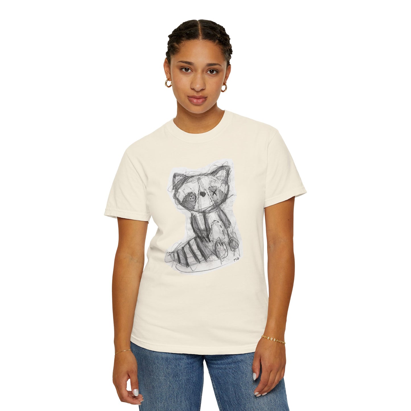 Cally Coon - Patchwork Pals by Molly Grace Beasley - Unisex Garment-Dyed Comfort Colors T-shirt - by Christy Beasley