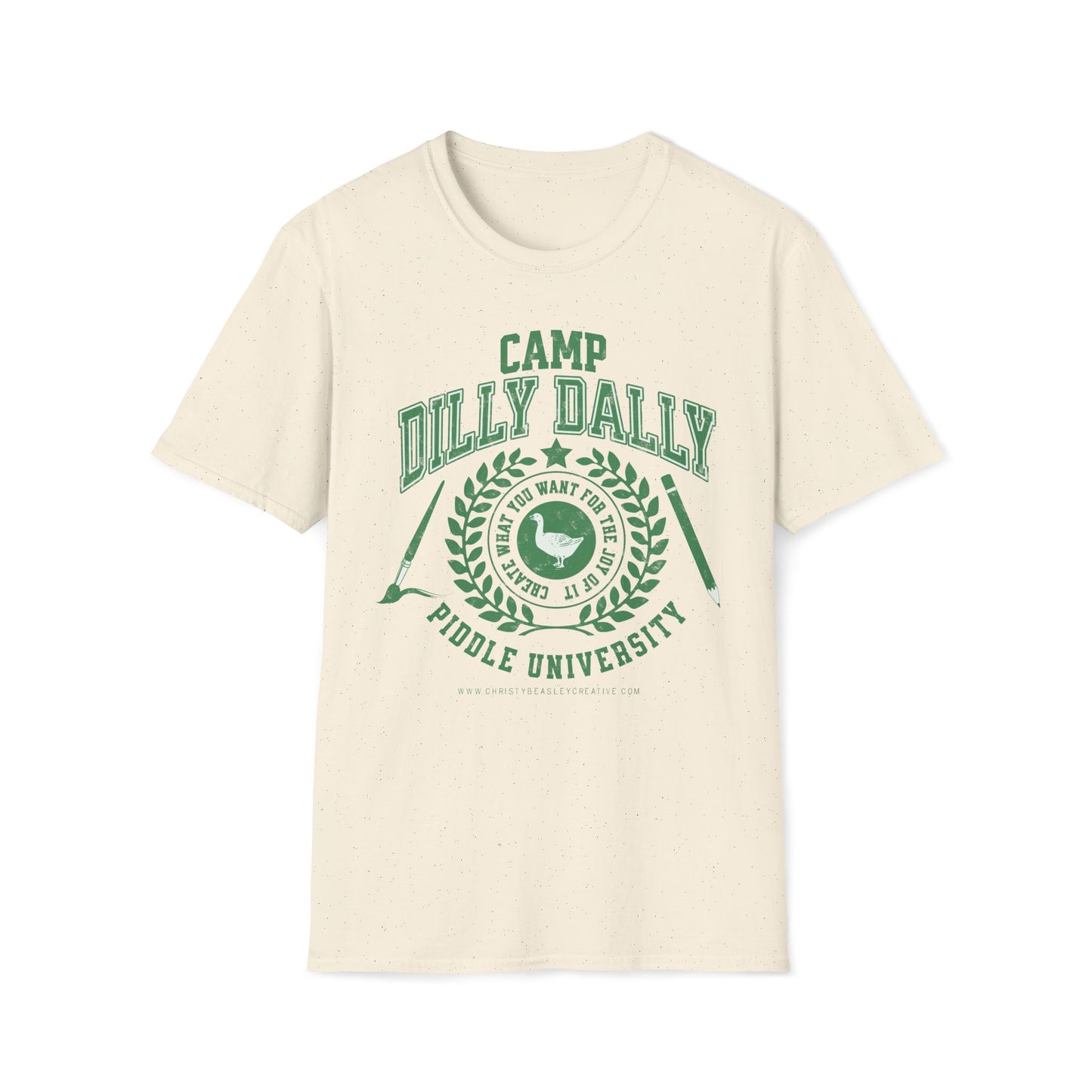 Camp Dilly Dally T-Shirt - Unisex Softstyle Tee for Christy Beasley Creative