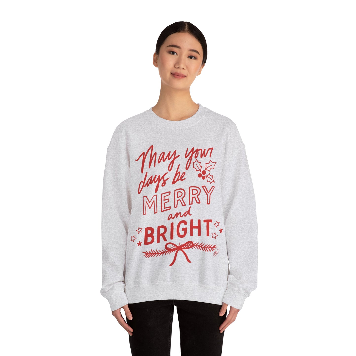 May Your Days Be Merry And Bright - Unisex Heavy Blend™ Crewneck Sweatshirt
