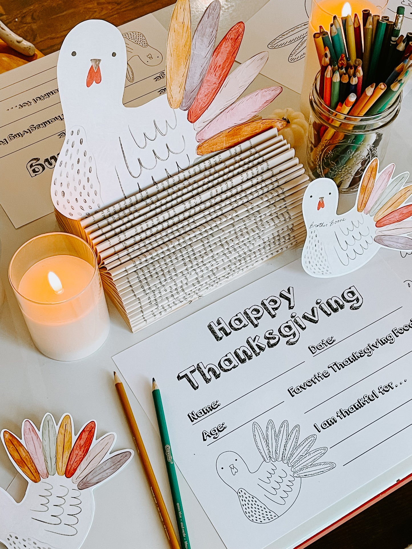 Kids Thanksgiving Bundle Digital Download
