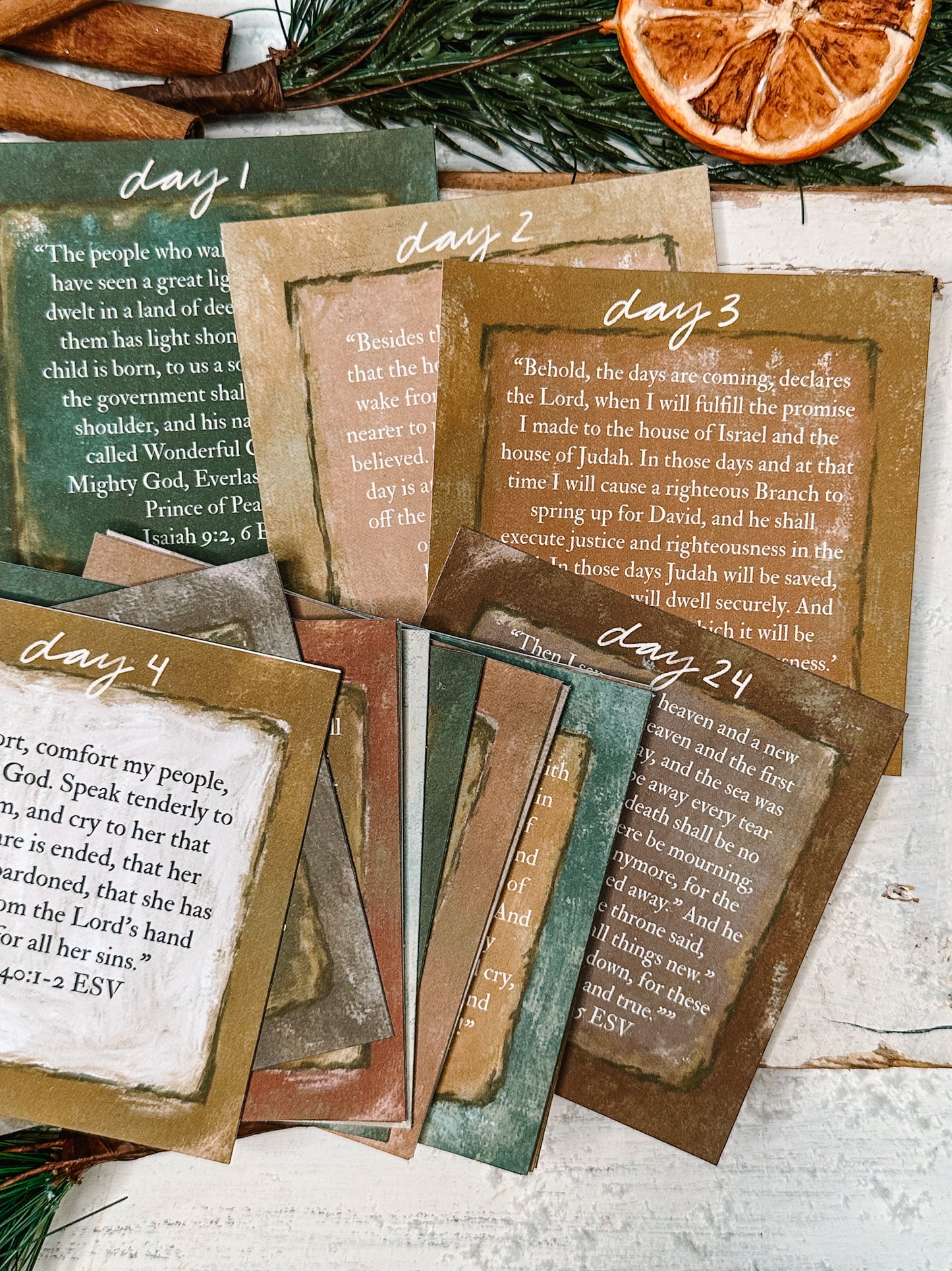 Awaiting the Savior Advent Scripture Cards Digital Download