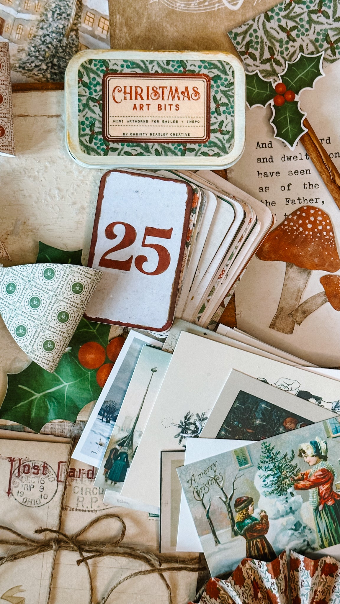 Christmas Art Bits Stack Digital Download