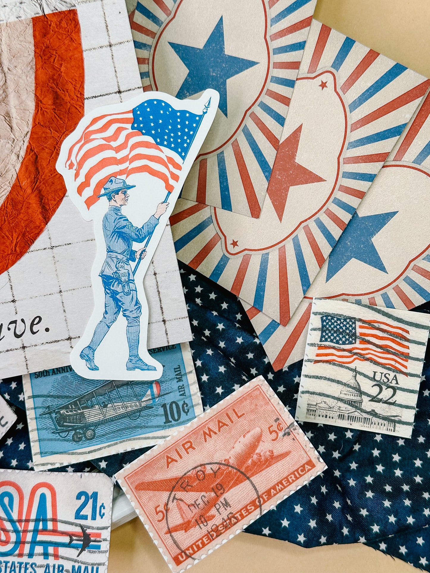 Vintage 4th of July Craft Kit Digital Download