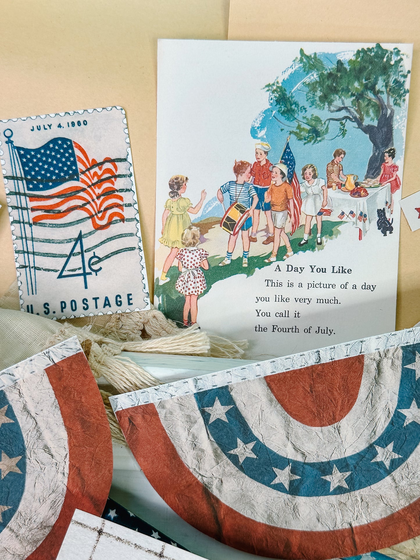 Vintage 4th of July Craft Kit Digital Download