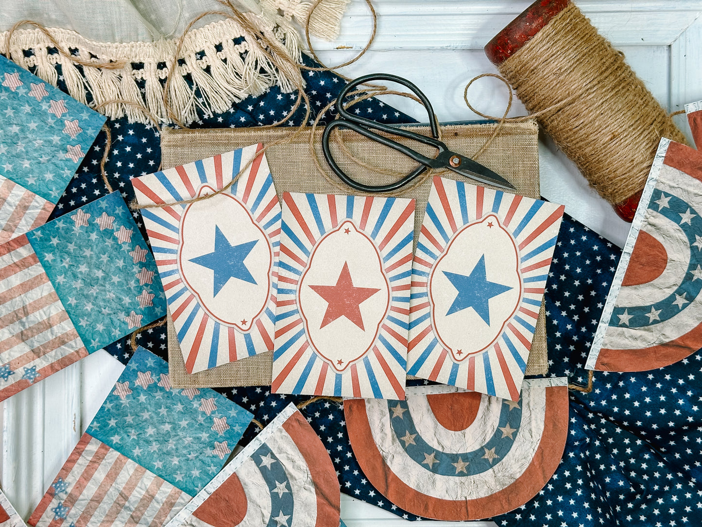 Vintage 4th of July Craft Kit Digital Download