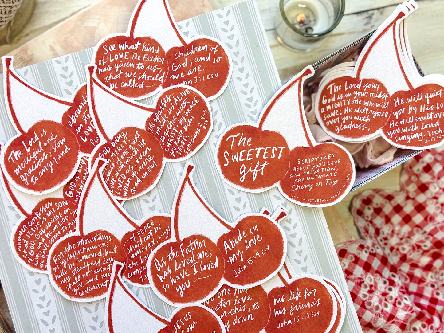 The Sweetest Gift Scripture Cards Digital Download