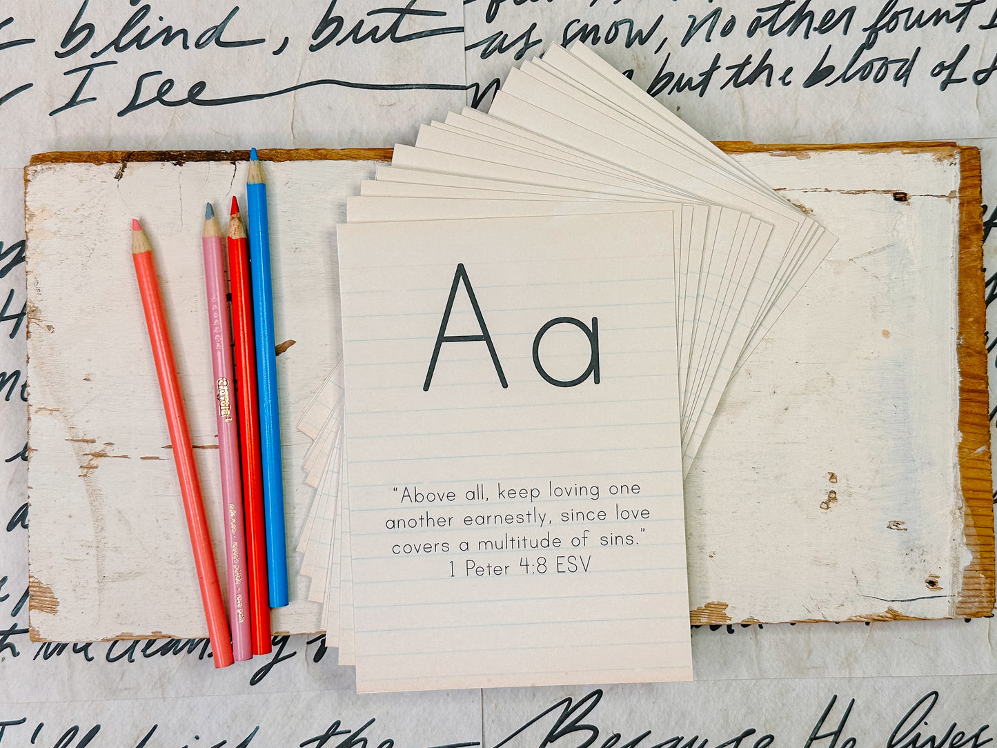 Scripture Alphabet Flashcards