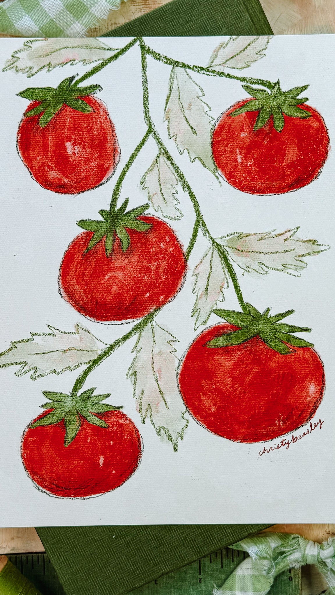 Tomatoes on the Vine Art Print