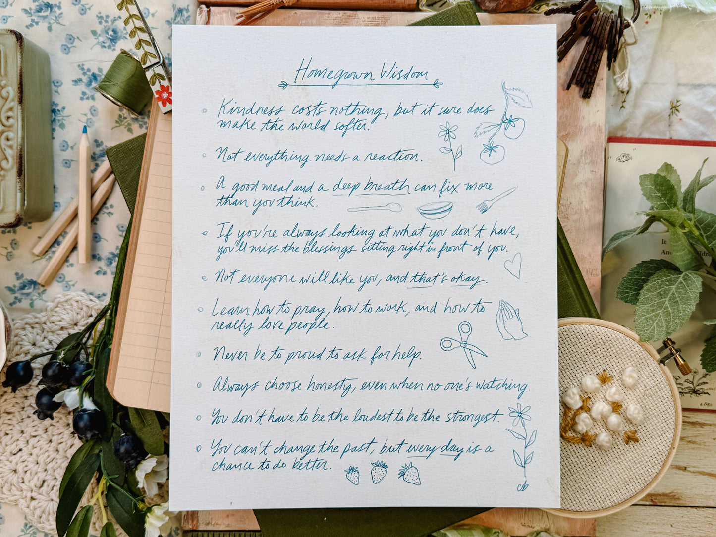 Homegrown Wisdom Art Print