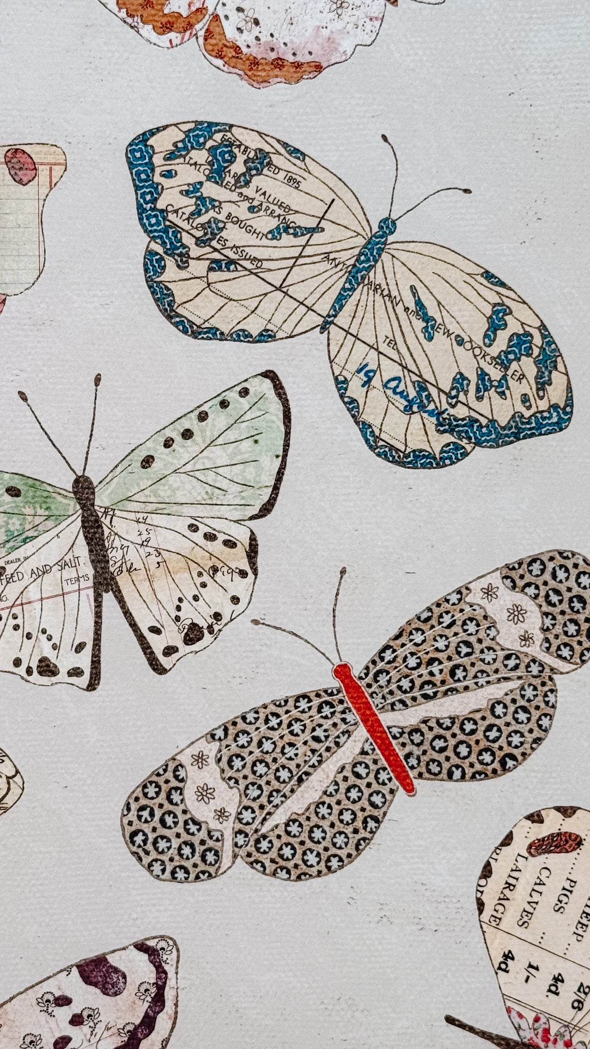 Vintage Butterflies Art Print