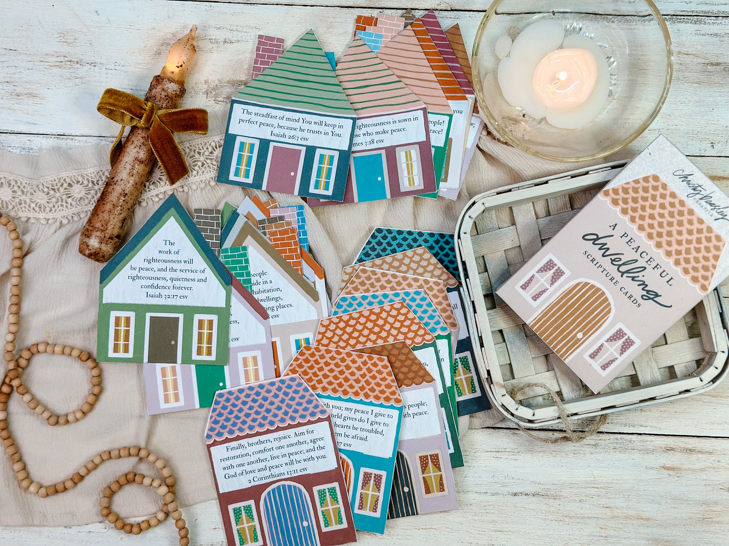 Peaceful Dwelling Scripture Cards Digital Download