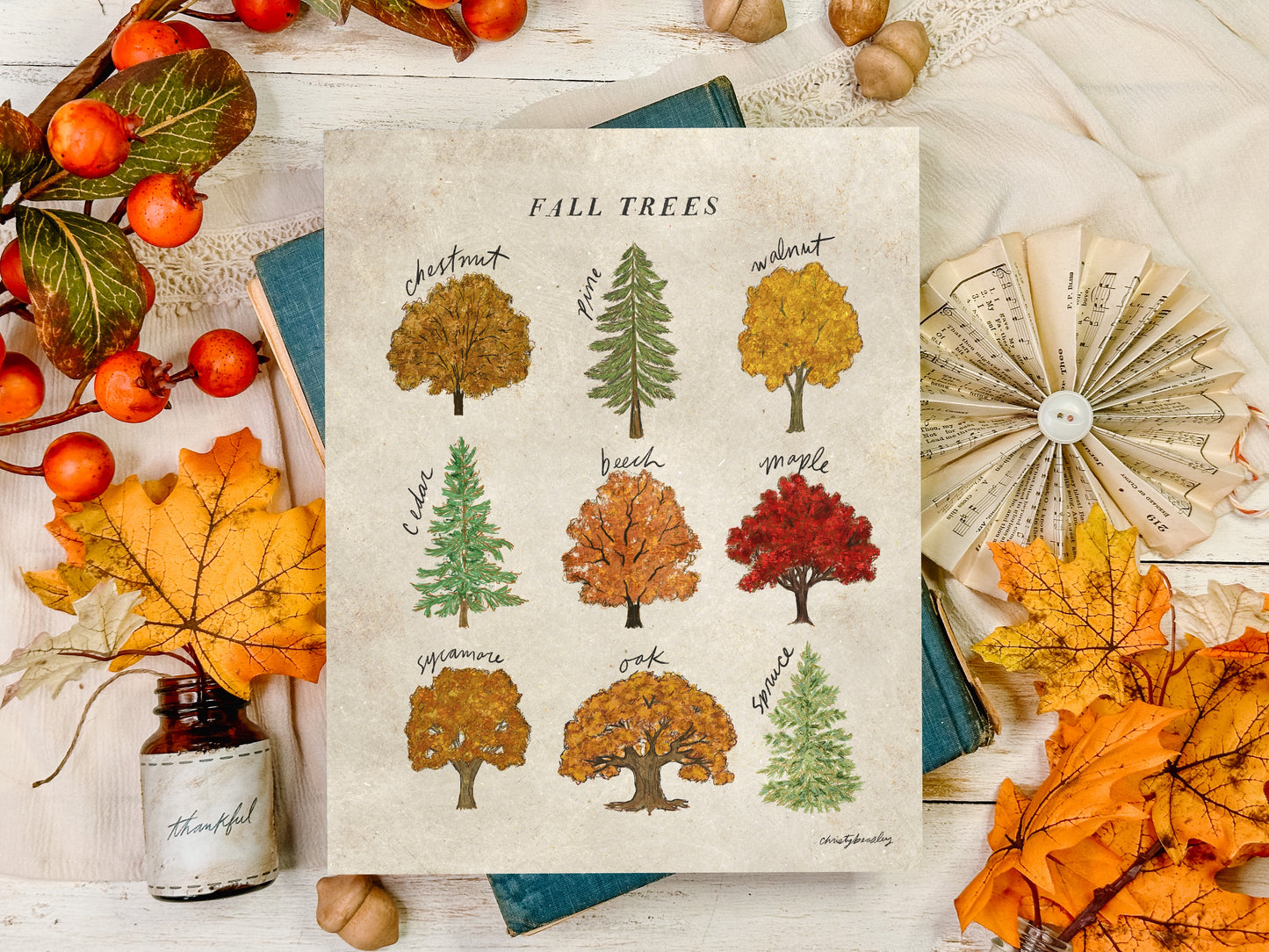 Fall Trees Poster