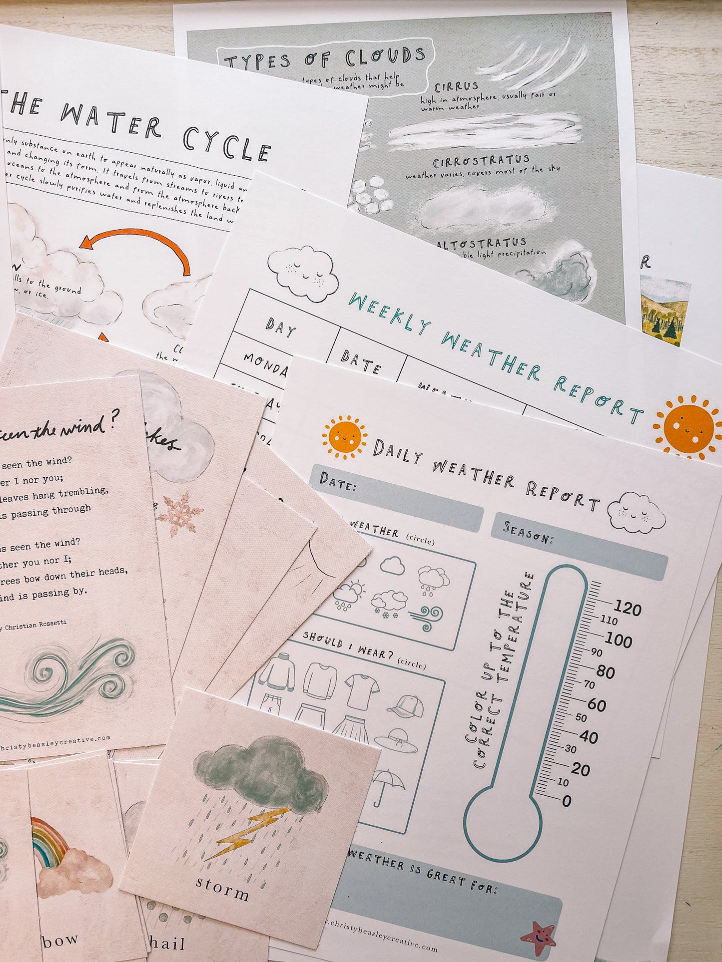 Weather Unit Study Digital Download