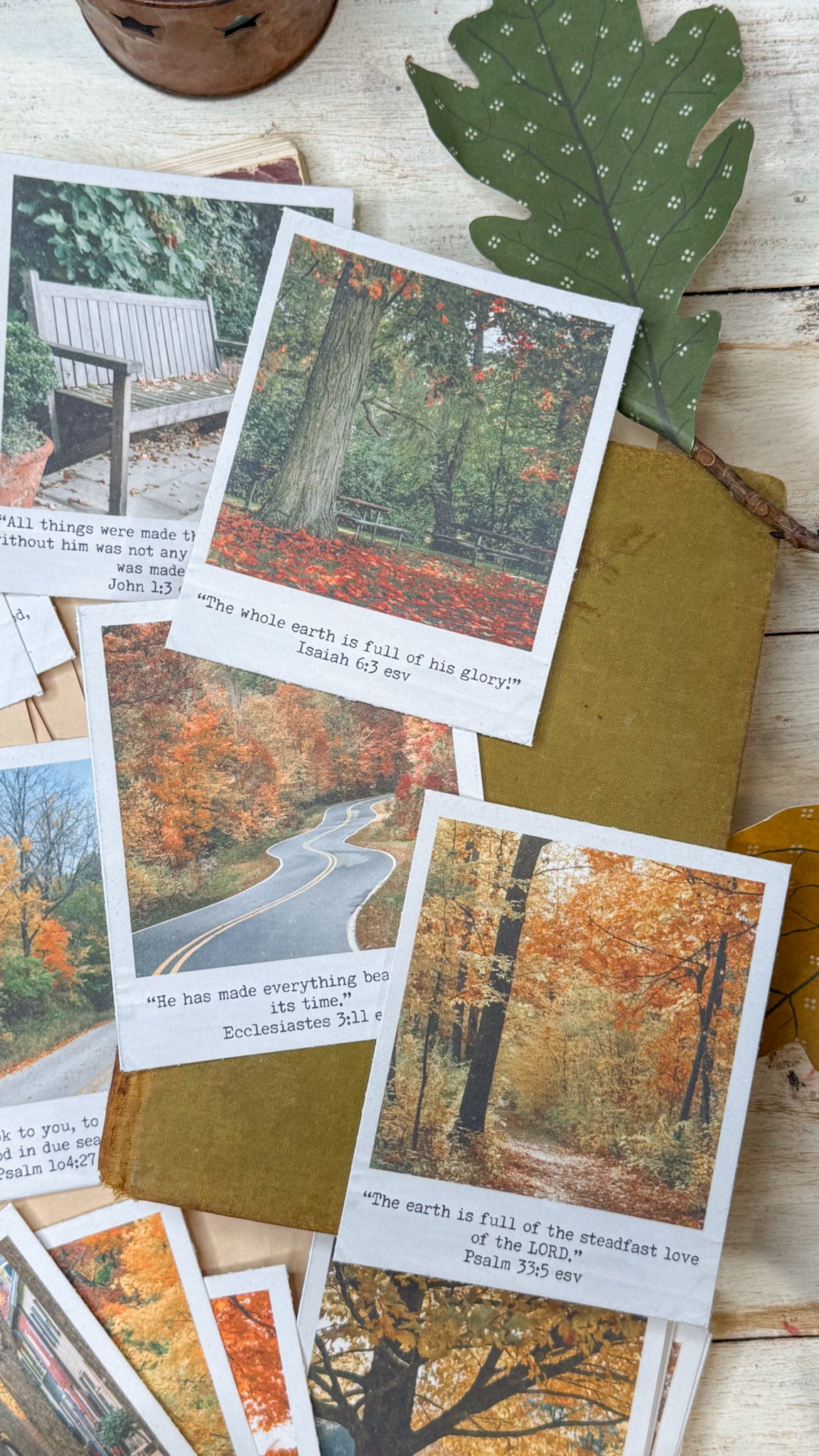 His Glory Revealed Polaroid Scripture Cards Digital Download