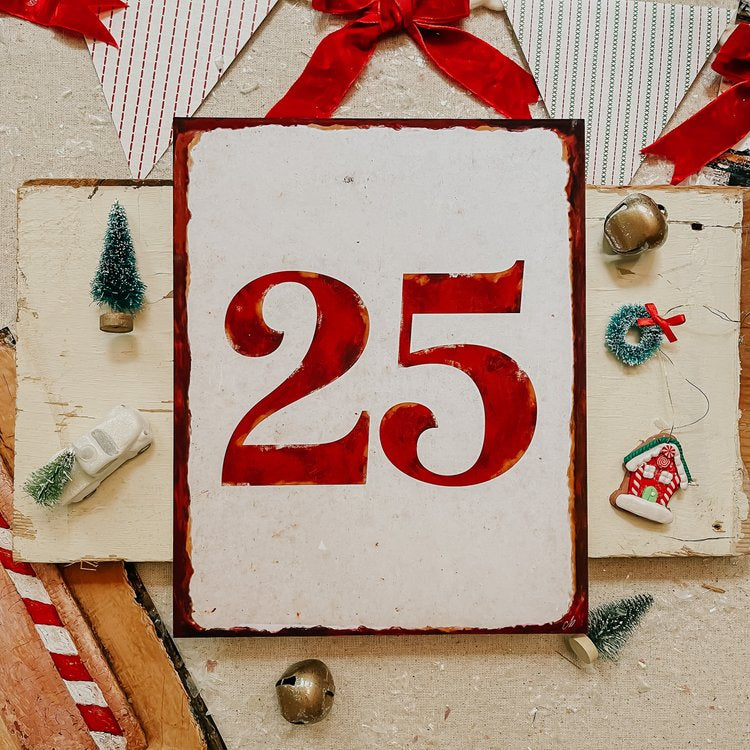 25 Sign Print