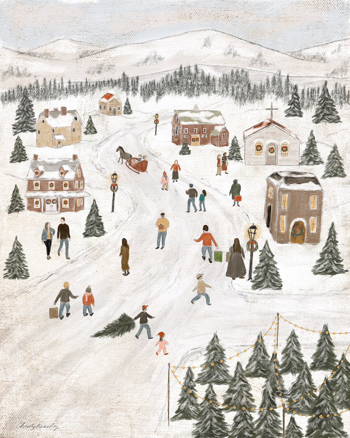 Tinsel Town Print