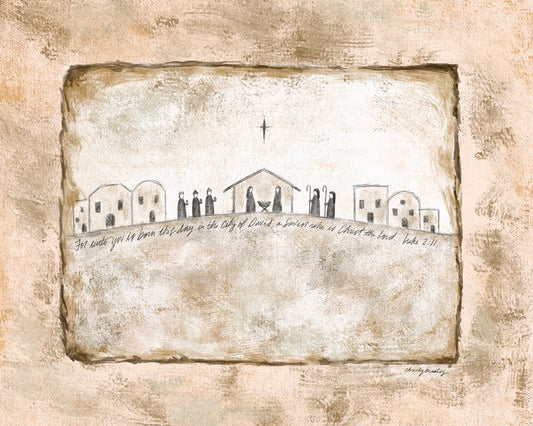 Vintage Nativity Print