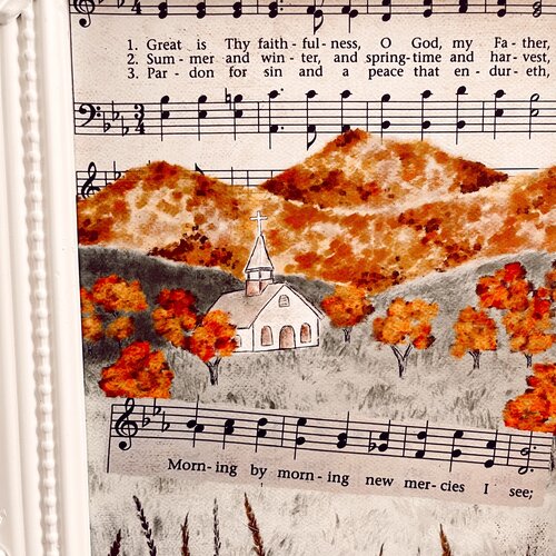 Autumn Country Church Print
