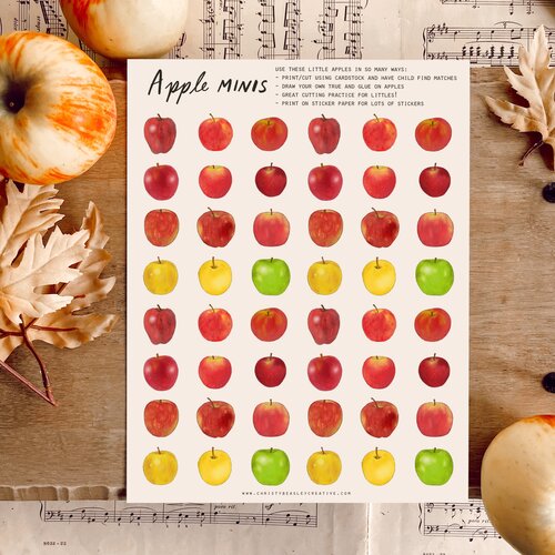 Apples Unit Study Digital Download