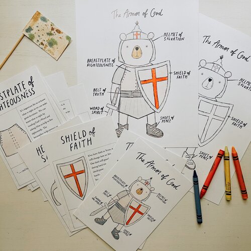 Armor of God Cards Digital Download