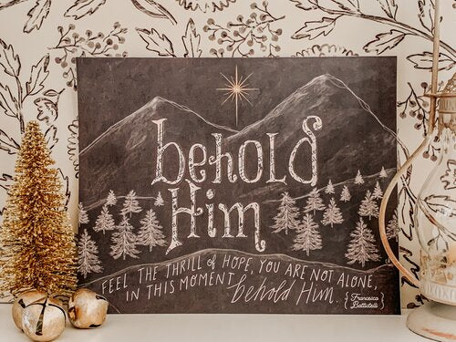 Behold Him Print