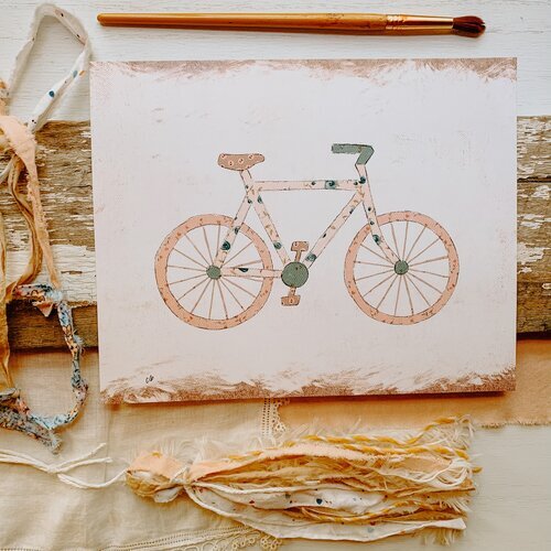 Hey Let's Ride Print