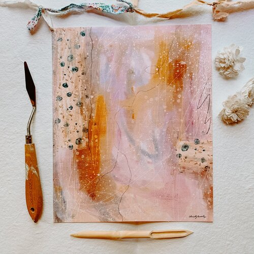 Lavender Sunshine Abstract