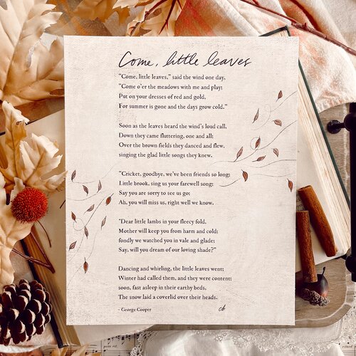 Come, Little Leaves Print