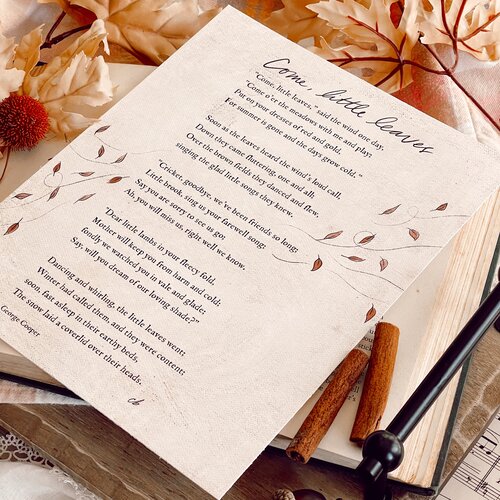 Come, Little Leaves Print