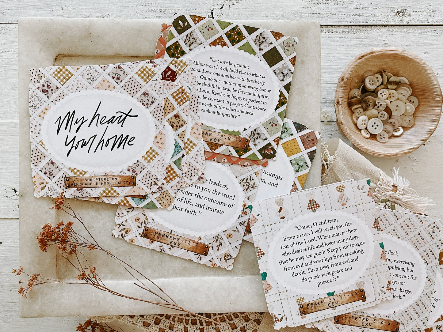 My Heart, Your Home Scripture Cards Digital Download