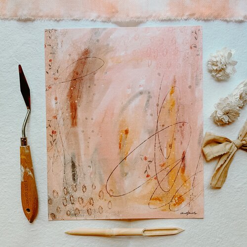 Pink Lemonade Abstract