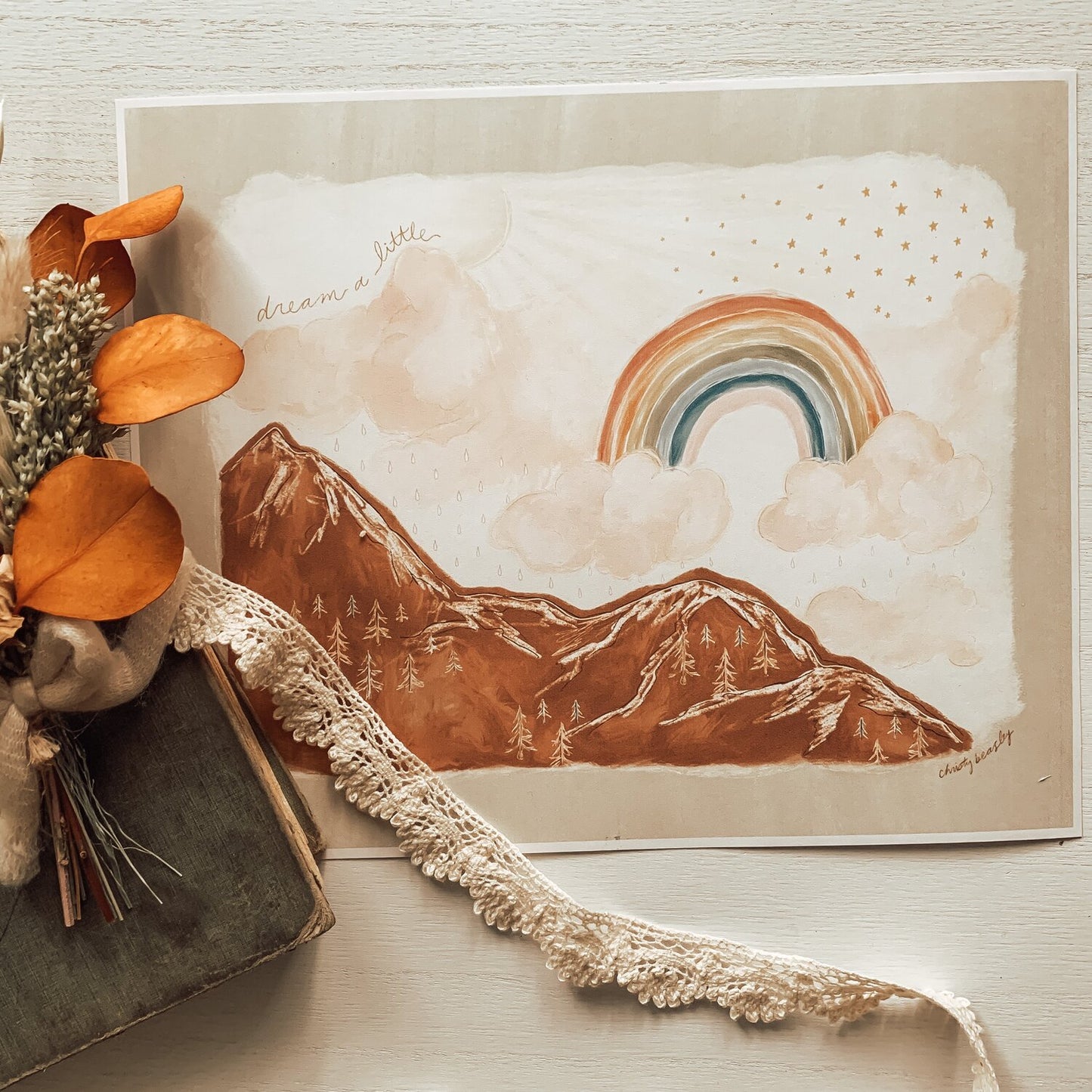 Rainbow Mountain Print