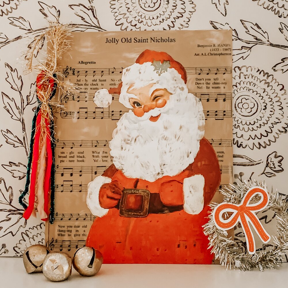 Vintage Santa Print