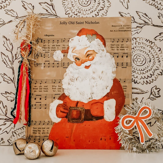 Vintage Santa Print