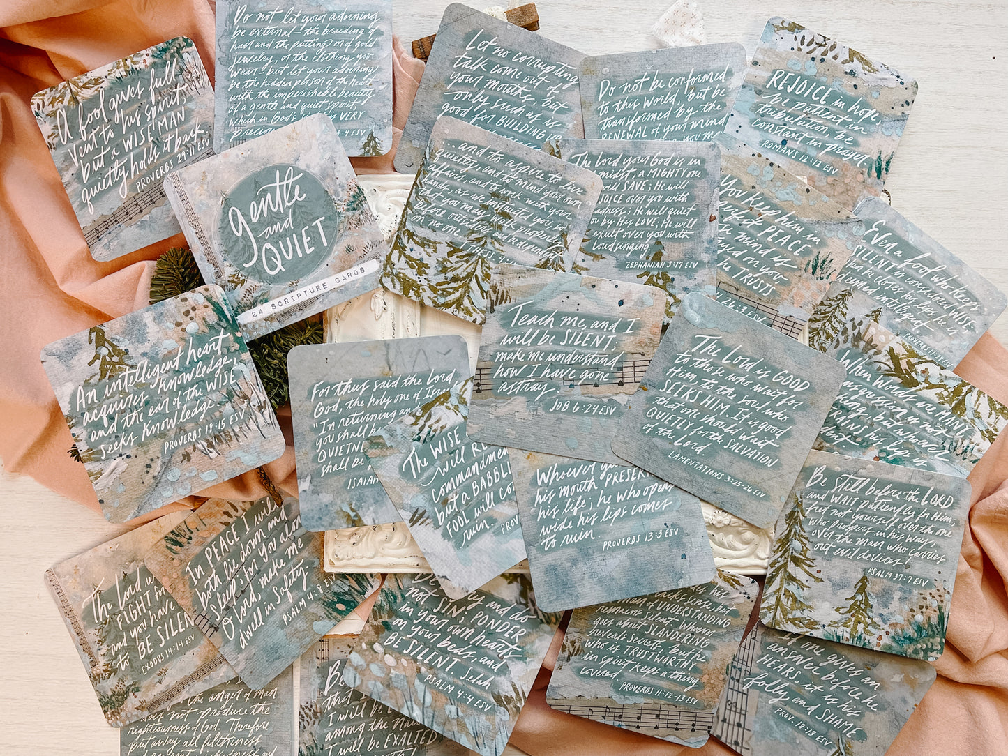 Gentle and Quiet Scripture Cards Digital Downloads