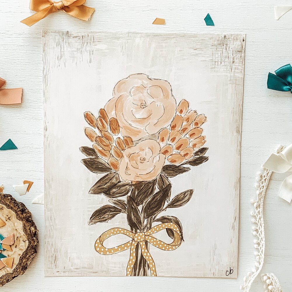 Pastel Bouquet Print